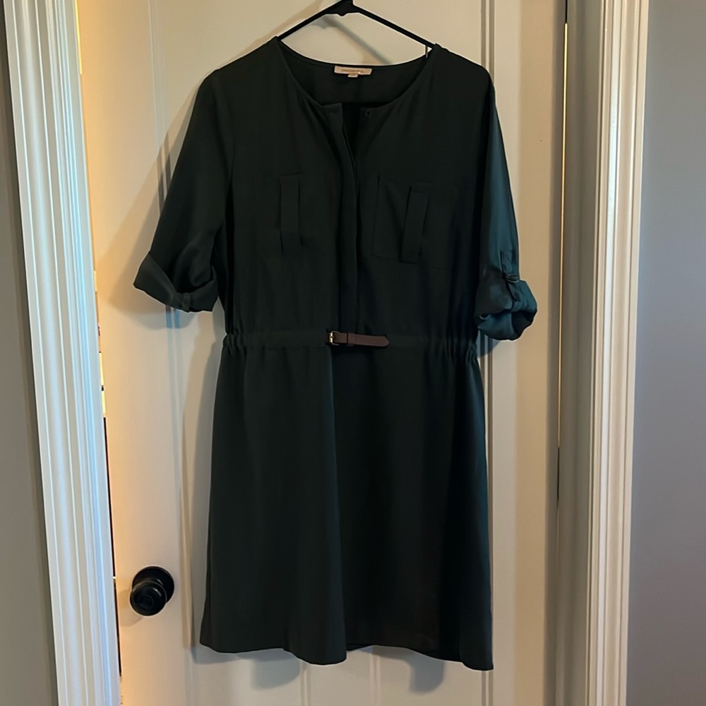 Women’s Green Belted Dress